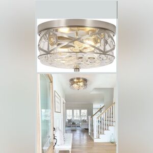 2-Light Flush Mount Ceiling Light
